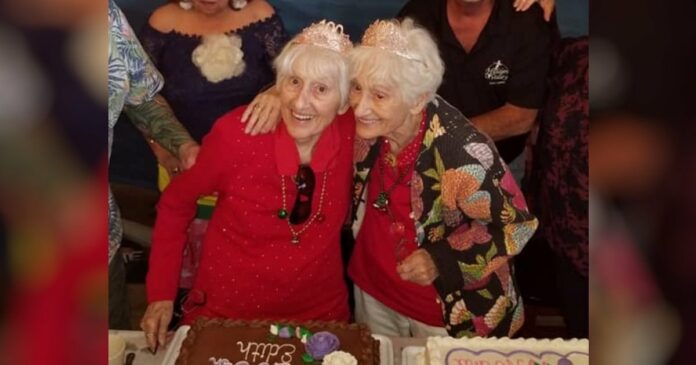 As gémeas centenárias Norma Matthews e Edith Antonecchi tiveram um…